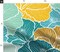 Bold Floral Botanical Tropical Island Beach Hibiscus Lines Abstract Large Scale Blue Green Yellow Vacation Coastal Nature Flowers Custom Printed Fabric by Spoonflower Various Fabrics by the Yard or Fat Quarter